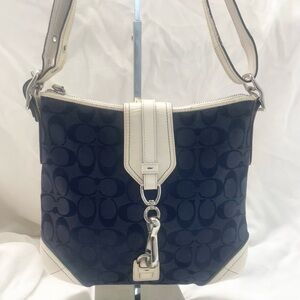 Coach Hampton 2005 Signature Convertible Hobo Bag w/COA